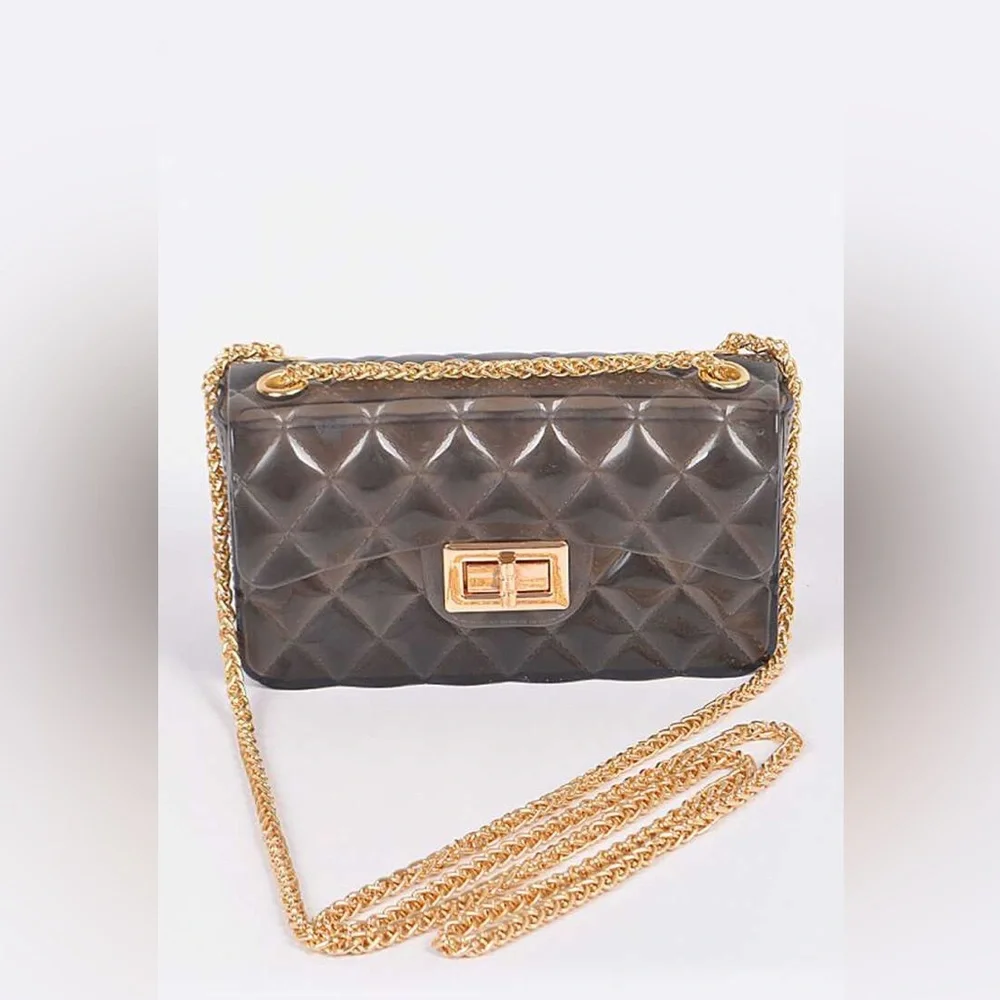 Solid Color Jelly Swing Bag